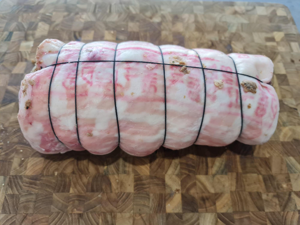 Boned & Rolled Stuffed Saddle of lamb - SmokeyQ