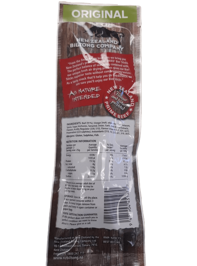 Bier Sticks ORIGINAL 50 GRAM - SmokeyQ