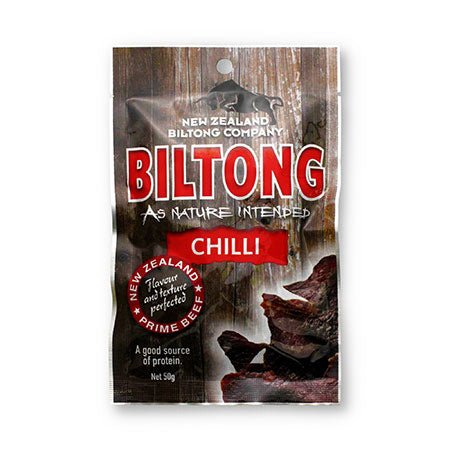 Biltong CHILLI – 50 gram bag - SmokeyQ