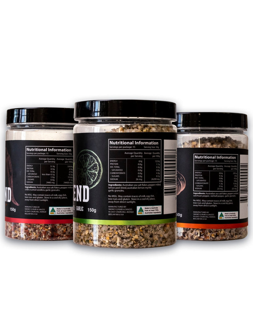 Salt Blend Trio Pack - SPG, Chilli & Zesty - SmokeyQ